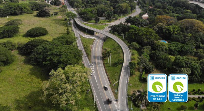 Concesión La Pintada consolida su liderazgo climático y ratifica su carbono neutralidad con certificación a través de ICONTEC