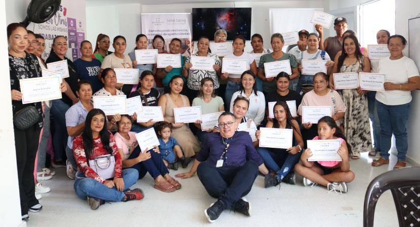 Construyendo resiliencia: un proyecto que dejó capacidades, bienestar y nuevas oportunidades en La Pintada y Bolombolo